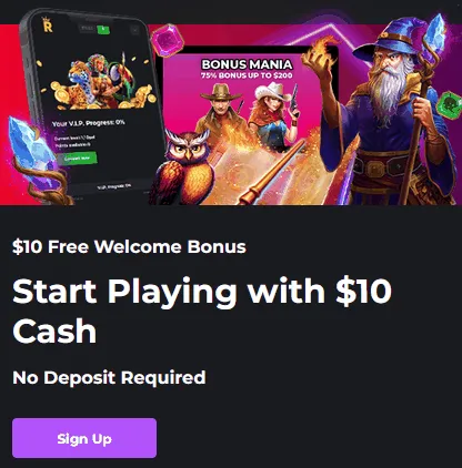 Royal Reels Casino $10 Bonus